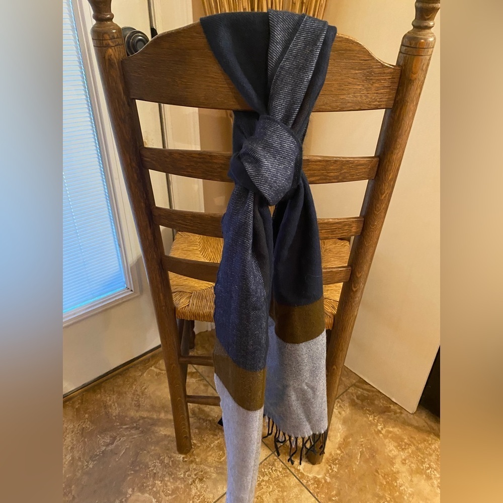 Pronto Uomo Multi Colorblock Scarf acrylic material cozy and soft